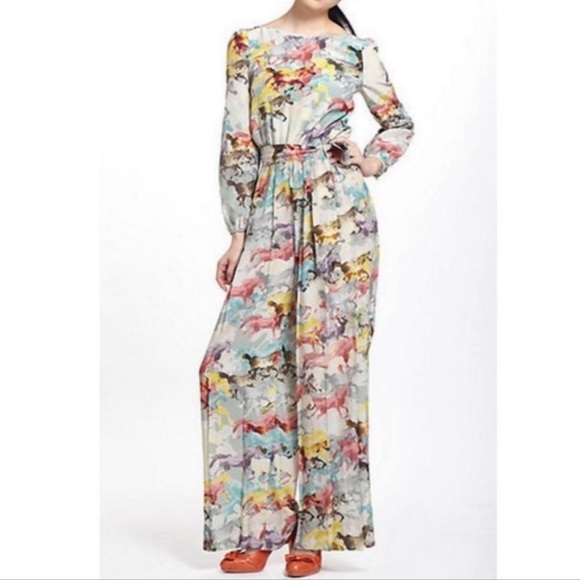 Anthropologie Multicolor Floral Jumpsuit - Picture 15 of 15